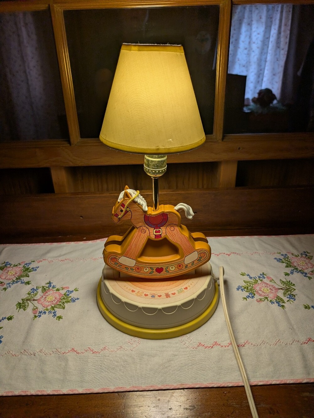 Vintage 80’s Fisher-Price Toy Rocking Horse Nursery Lamp Bedroom Nightlight